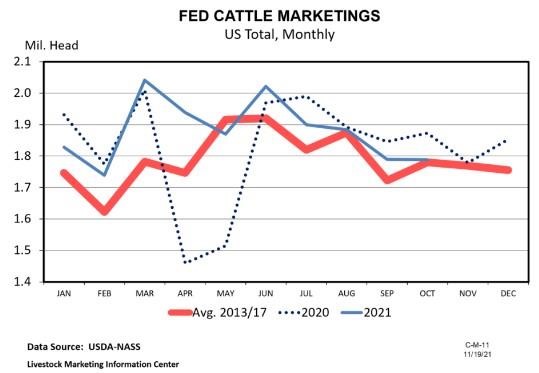 Summary of November Cattle on Feed Report